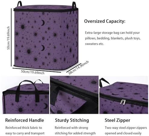 2pcs blanket storage bag for under bed,closet organizers 95L - Image 3