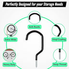 6 Pack Heavy Duty Garage Bike Storage and Utility Hooks-5.7 Inches - Image 5