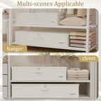 Yawinhe 27L UnderBed Storage Containers,4 Pack Closet Organizers,Beige - Image 4