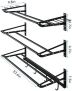 XCSOURCE Sports Equipment Organizer, 3-Tier Wall Mount Ball Storage Rack - Image 6