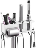 YSD Hair Dryer Holder Wall Mounted Metal 4 in 1 Hair Tools Organizer by YSD-Yourhelpfulpartner