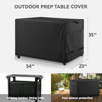 Outdoor Dining Cart Cover for Keter Unity XL Portable Cabinet Bar - Image 2