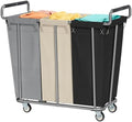 Gewudraw 3 Section Rolling Laundry Sorter Cart with Wheels, 360L by Gewudraw