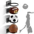 Basketball Holder Wall Mount — Ball Holder Wall Mount,Ball Storage Display Rack for Autograph Basketballs, Soccer/Volleyball Holder，Sports Accessories Organizer by Unknown