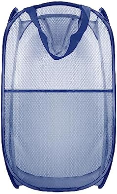 Collapsible Pop Up Laundry Hamper, Extra Large Mesh Foldable Laundry Basket, 28" x 16" x 16" (Blue) by BuyongwantJewelry