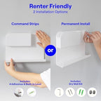 WallShelfie Bedside Wall Organizer & Dorm Decor for Dorm Room - 2.0, White - Image 6