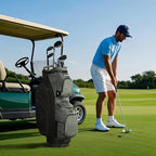 15 Way Golf Cart Bag with Organizer Top, Golf Club Cart Bag for Men - Image 7