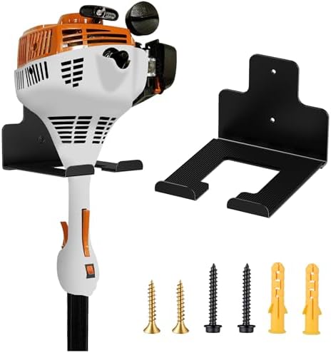 Wall-Mounted Weed Wacker Hanger, Garage Tool Organizer, 1 Pack black by Unknown