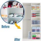 Clothes Storage Bag, Sweater Bags Moth Proof, Clothing, Linen, 24x13, 5 Pk - Image 5