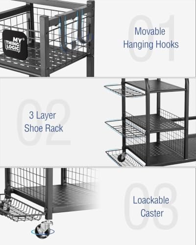 Mythinglogic Golf Bag Storage Organizer for Garage, Multiple Capacities - Image 3