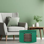 Samplife Hat Box,Hat Storage Box,Stackable Round Brim Hats Organizer Bag Container for Closet,Travel Hat Boxes for Women, Cowboy Hat Organizer, FoldableTravel Cap Boxes (08-Green, 16.5" D x 10.5" H) - Image 6
