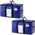 TAILI 2 Pack Dark Blue XXL Moving Bags,Storage Bags with Visible Window by TAILI