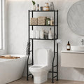 GloTika 3-Tier Over Toilet Storage, Anti-Tilt, 64" H, Black by QualityHomewareTimlessComfort