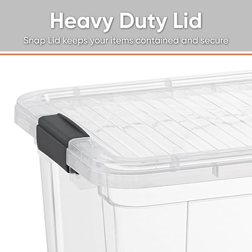 Superio 6.6 Quart Clear Plastic Storage Boxes with Lids, Stackable Organizer Containers, BPA-Free Storage Bins for Home, Office, School & Dorm, 18 Pack - Image 3