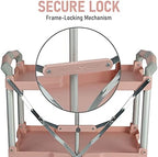 Olympia Tools 89-350 Pack-N-Roll Folding Collapsible Service Cart, 150LB Capacity, Rose - Image 5