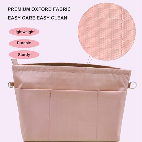 Handbag Tote Purse Organizer Insert, Small, Pink - Image 5