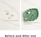 Ceramic Leaf Ring Dish, Small Trinket Tray with Gift Box - Image 5
