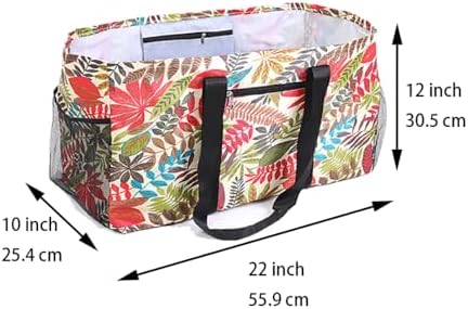 Extra Large Utility Tote Bag - Reusable Grocery Bags Foldable Heavy Duty - Image 4