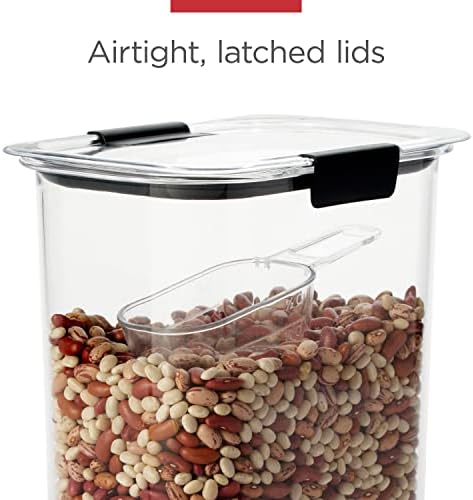Rubbermaid Brilliance BPA-Free Airtight Food Storage Containers with Lids Set of 20 with Scoops Perfect for Kitchen and Pantry Organization - Image 4