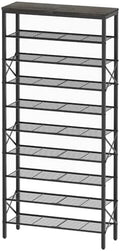 YATINEY 10 Tier Shoe Rack, Large Capacity Shoe Storage Organizer Holds 40 Pairs, Sturdy and Stable, for Entryway, Hallway, Closet, Dorm Room, Charcoal SS10BCG1 by Yatiney