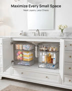 Vtopmart Clear Stackable Storage Drawers Set of 7, Plastic Organizer Bins - Image 6
