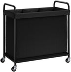 ELYKEN Laundry Hamper 3 Section, 120L Rolling Laundry Sorter with Wheels by ELYKEN