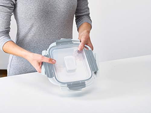 Joseph Joseph Nest Lock Plastic BPA Free Food Storage Container Set with Lockable Airtight Leakproof Lids, 10-Piece, Sky - Image 5
