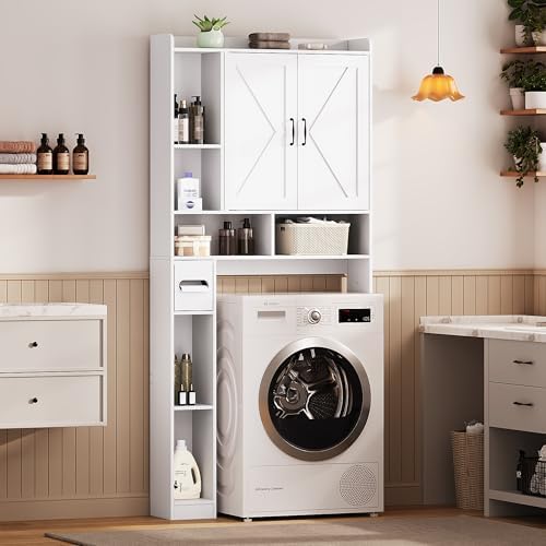 Over the Toilet Storage Cabinet, 31”W Bathroom Organizer - Image 7