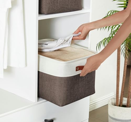DECOMOMO Storage Bins, Extra Large Fabric Storage Baskets for Shelves 3Pack - Image 2
