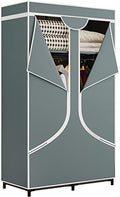 SORCEDAS Portable Closet Wardrobe with Hanging Rods Shelves Clothes Storage by SpecialYourHome