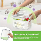 3pcs 4 in 1 Fruit Storage Containers for Fridge with Removable Colanders - Image 4