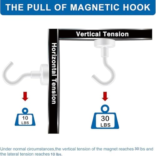 LOVIMAG Magnetic Hooks for Cruise Essentials 2026 Cabins Door 12 Pack-30LBS - Image 4