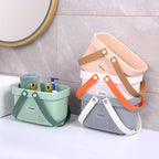 Portable Shower Caddy Basket with Handles Plastic Storage Basket Small Pink - Image 4