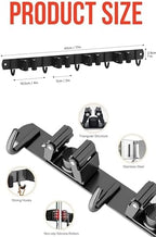 2 Pack Mop and Broom Holder Wall Mount, Upgraded Broom Hanger Wall Mount, Stainless Steel Broom Organizer for Closet Garage Laundry Room Kitchen Wall Decor Black 4R5H - Image 4