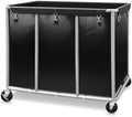 STORAGE MANIAC Commercial Laundry Cart with Wheels, 420L Black by STORAGEMANIAC