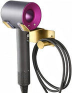 Hair Dryer Holder, HairDryer Holder Wall Mounted, Self Adhesive Blow Dryer Holder, Stainless Steel Hair Dryer Holder, Hairdryer Holder for Bathroom Gold BANJEKT by BANJEKT