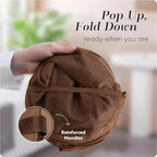 Handy Laundry Collapsible Mesh Pop Up Laundry Hamper with Side Pocket - Image 3