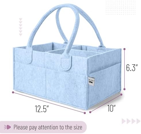 Mr. Pen- Baby Diaper Caddy Organizer, Sky Bliss - Image 2