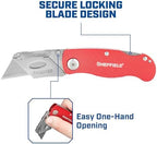 Sheffield Lock Back Utility Knife 3 Pack with 10 Utility Knife Blades - Image 5