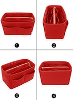 LEXSION Felt Purse Organizer Insert, Tote Bag Shaper Dividers with 5 Sizes - Image 3