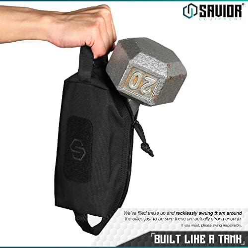 Savior Equipment Loose Sacs 4-Pack Tactical Ammo Pouch Firearm Ammunition Carrier Bag, ID Patches Included, Rifle Carbine Pistol Revolver Ammos Case Shooting Range Gear - Image 5