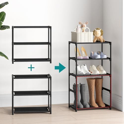 Autonomier 3 Tier Extra Small Shoe Rack (16.3" Wide), Ultra-Lightweight - Image 6