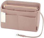 ZTUJO Purse Organizer Insert, Felt Bag Organizer with Metal Zipper, Handbag & Tote Shaper, For Speedy Neverfull Tote, 7 Sizes - Image 4