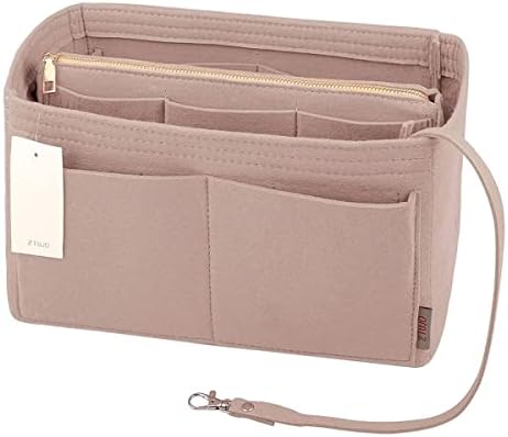 ZTUJO Purse Organizer Insert, Felt Bag Organizer with Metal Zipper, Handbag & Tote Shaper, For Speedy Neverfull Tote, 7 Sizes - Image 4