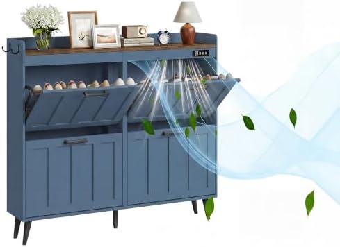 ChooChoo Shoe Storage Cabinet with 4 Flip Drawers and Deodorizer by ChooChoo