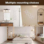 SCUNDA Accordion Wall Hanger with 20 Hooks, Wooden Wall Expandable Coat Rack for Coat, Hats, Baseball Caps, Coffee Mug, Jewelry(Ruist White) - Image 4
