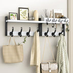 Evermagin 29" Coat Rack Wall Mount with Shelf for Entryway, White by Evermagin