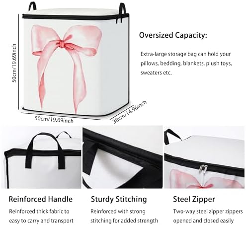 2pcs blanket storage bag for under bed,closet organizers 95L - Image 3