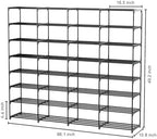 SMILHELTD Large Shoe Rack 4 Row 8 Tier for Entryway Holds 64 Pairs - Image 2