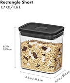OXO Good Grips POP Container — Small Square Short — 1.7 Qt / 1.6 L — Matte Black, Organization and Storage Solution - Image 7